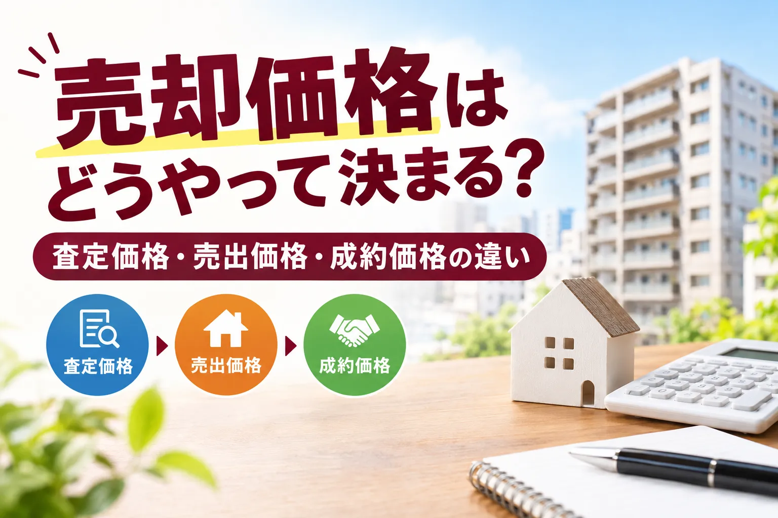 【不動産Q&A】売却価格はどうやって決まるのですか?